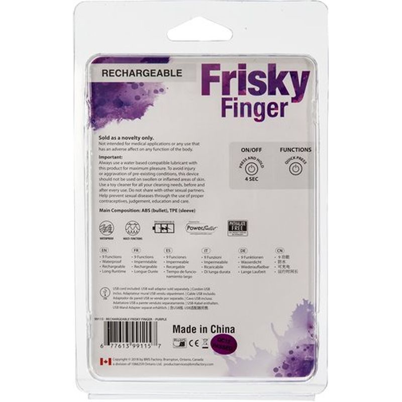 Penthouse Frisky Finger Rechargeable Purple