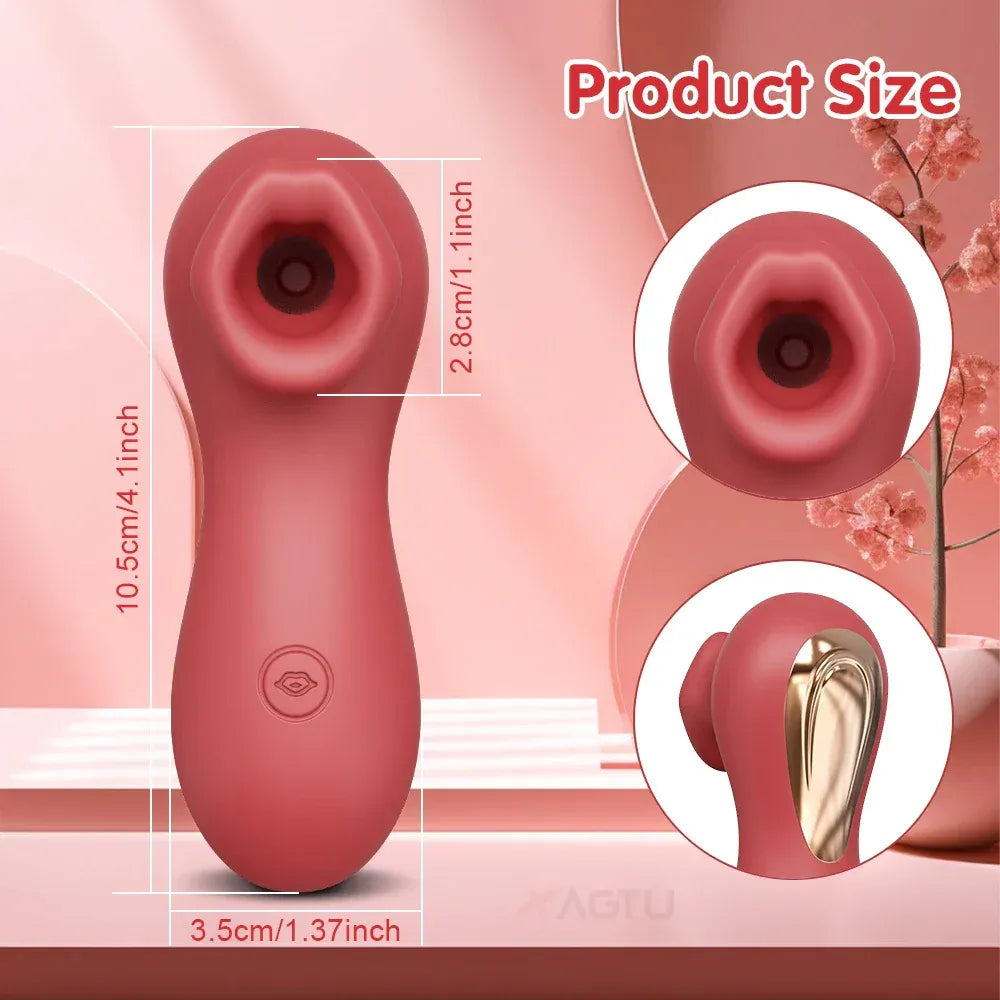App Controlled Clit Sucker Vibrator for Women Nipple Stimulator Masturbator for Couples - Purple