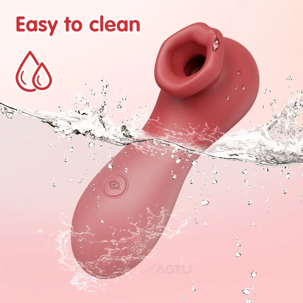 App Controlled Clit Sucker Vibrator for Women Nipple Stimulator Masturbator for Couples - Purple