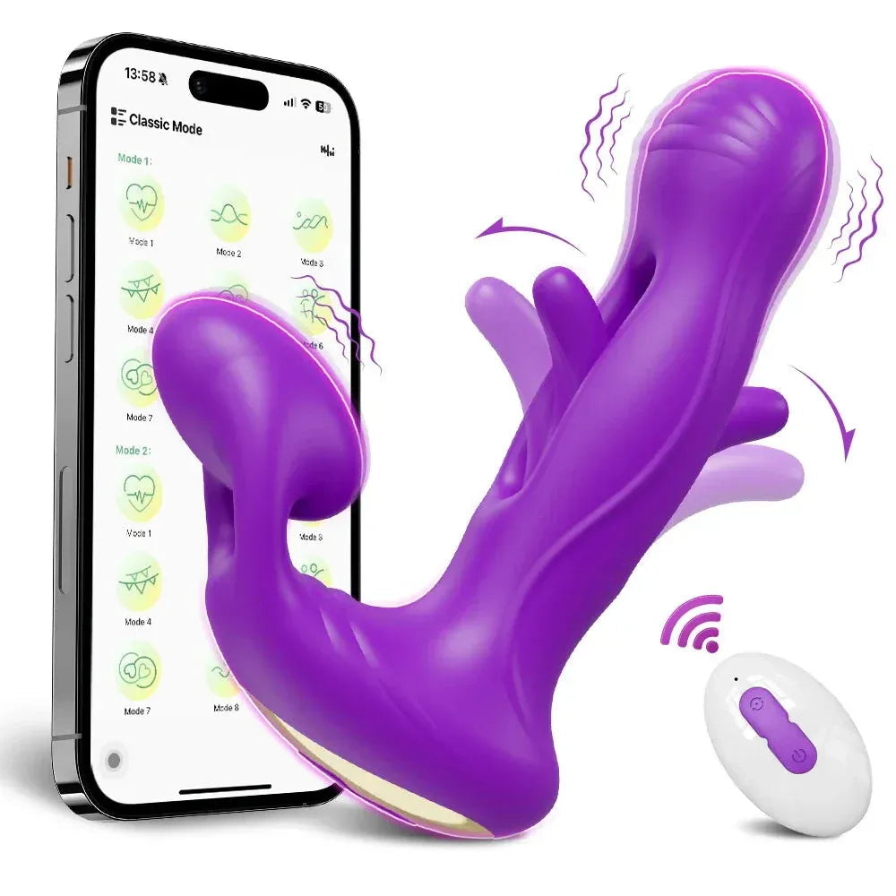 App Controlled Vagina Vibrator for Women Stimulator Masturbation Toy - Purple