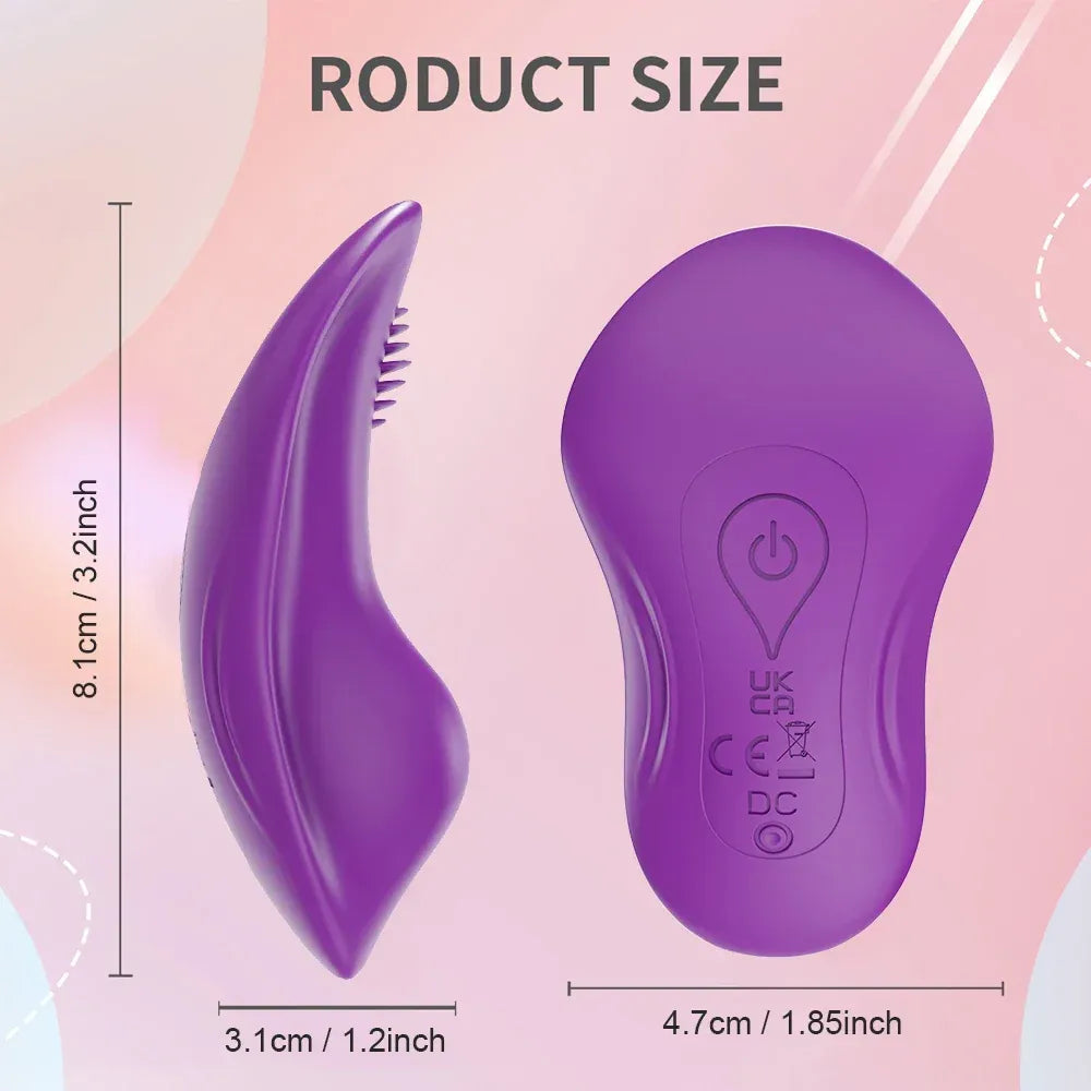 Mini Clit Vibrator for Women Wearable Panties Stimulator App Control for Couples Female Masturbator - Green
