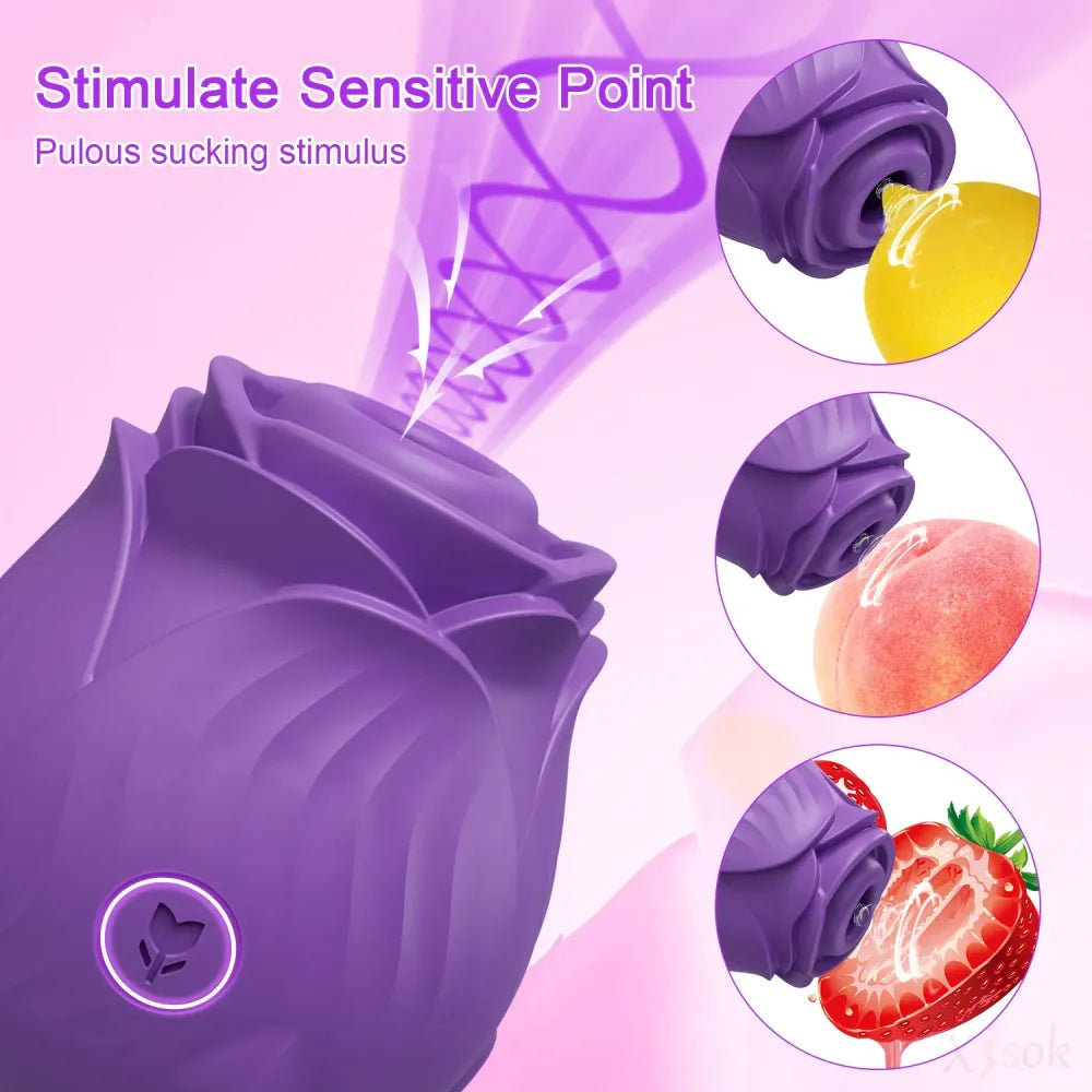 Clit Sucker Vibrator for Women Nipple Clit Stimulation Toy 18 - Gm31 Purple