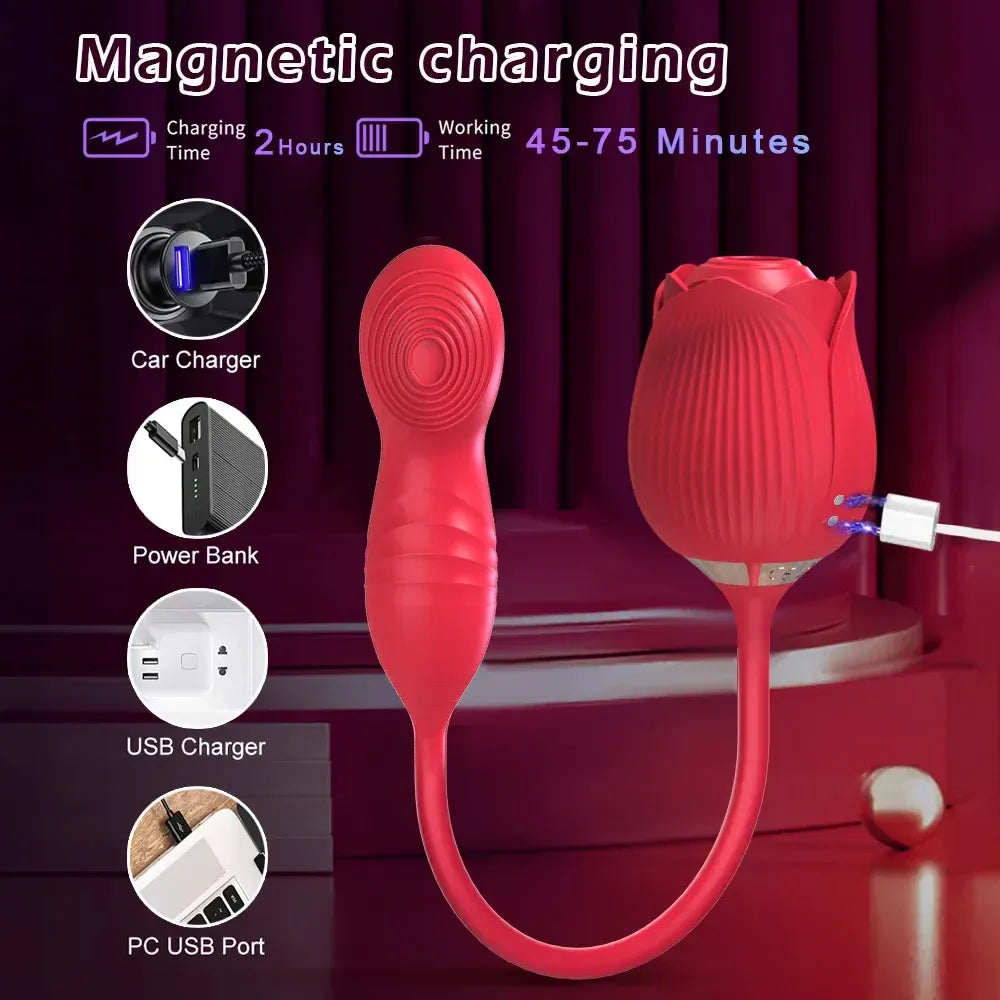Clit Sucker Vibrator for Women G Spot Stimulation Nipple Play - Purple