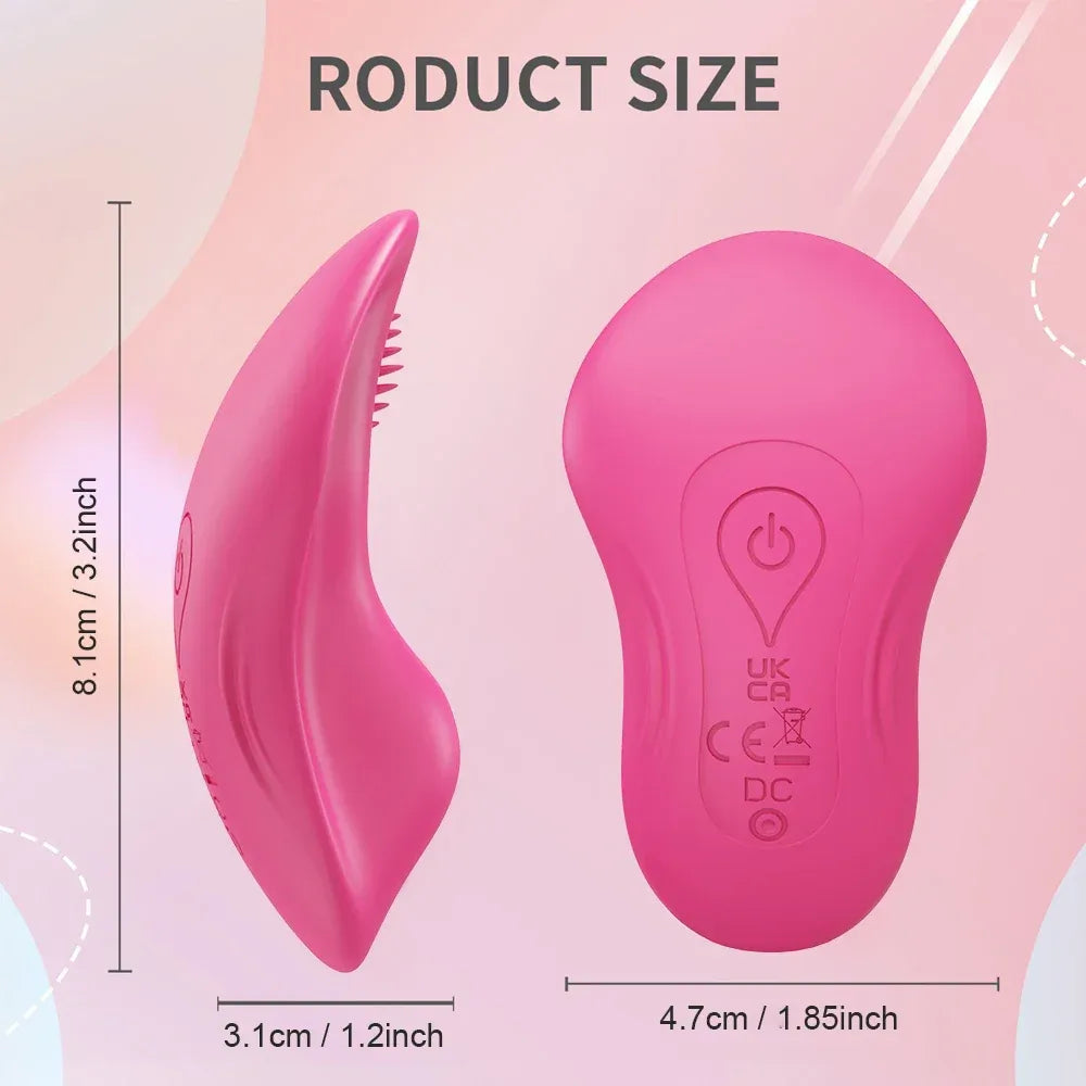 Wireless Panty Vibrator for Women Nipple Stimulation Couples - Light Pink