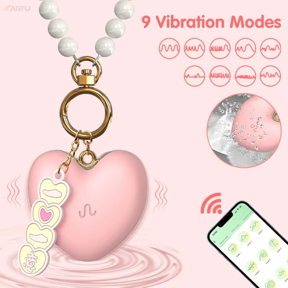 Wireless Stimulator App Controlled Nipple Vibrator for Female Pleasure - Zd098