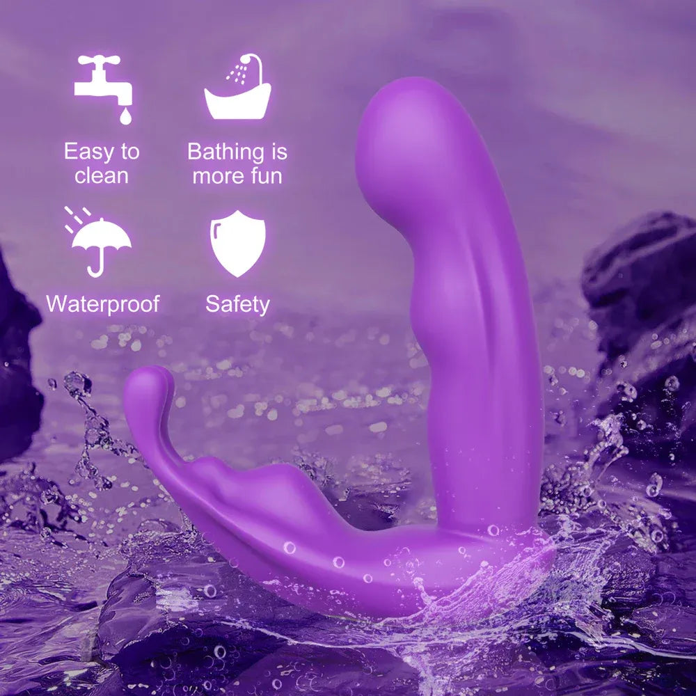 App Controlled Rabbit Vibrator for Women G Spot Stimulation - Purple