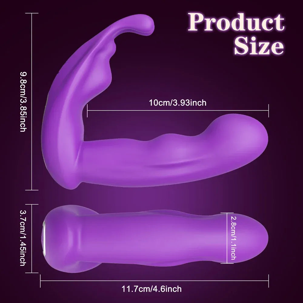 App Controlled Rabbit Vibrator for Women G Spot Stimulation - Purple