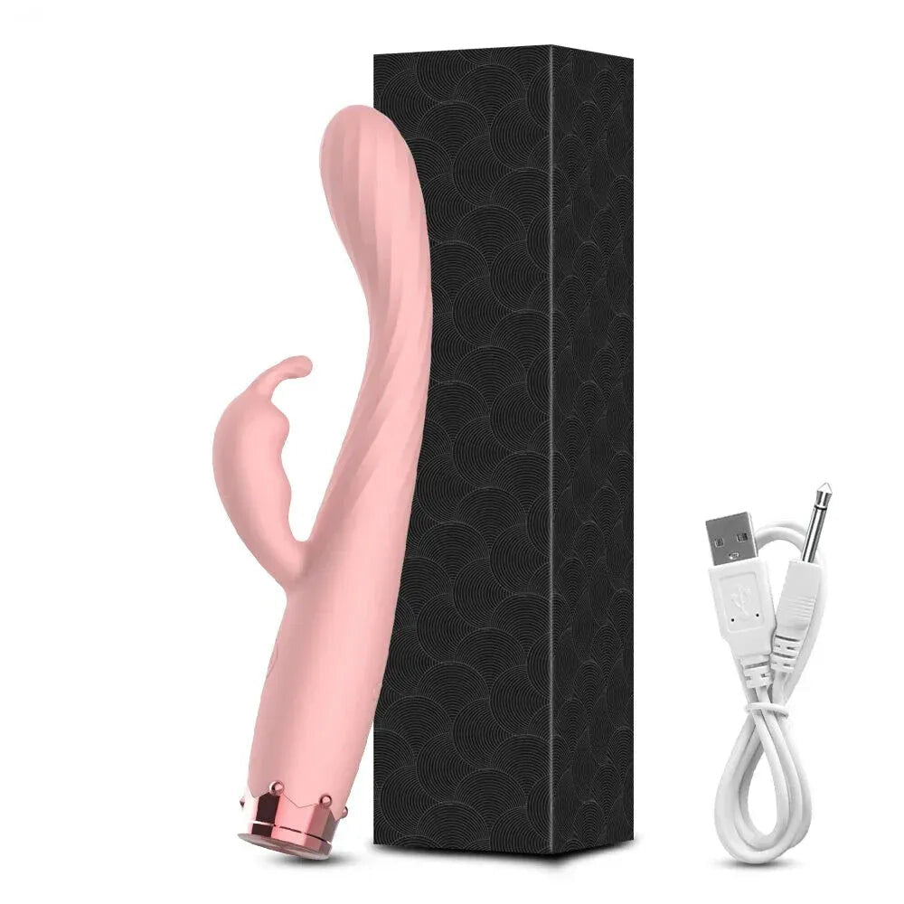 Vagina Vibrator for Women Clit Nipple Stimulator G Spot Pleasure Female Masturbator - Zd061 Black