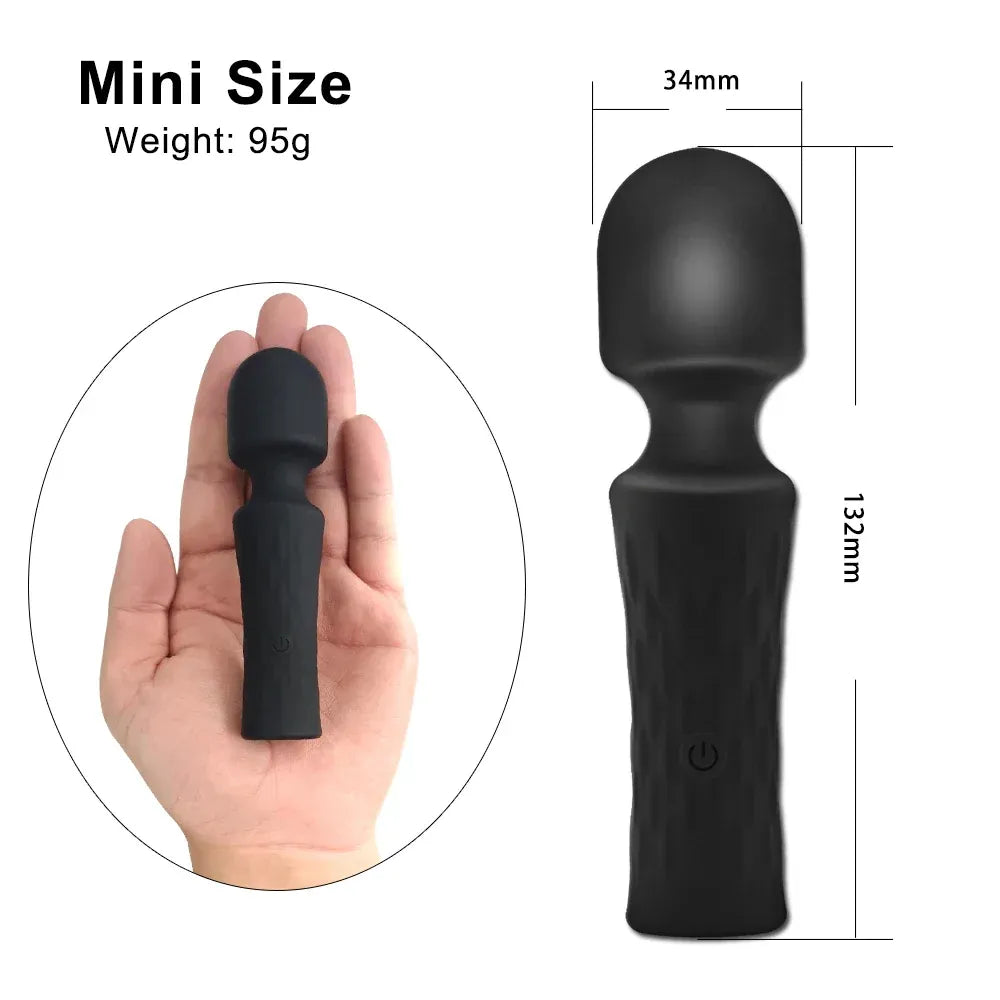 10 Modes Mini Av Vibrator Powerful Stimulator for Women