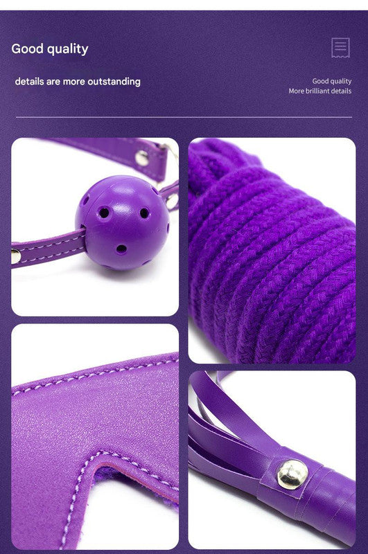 CheekyVibe Bondage Starter Kit for Couples - Red