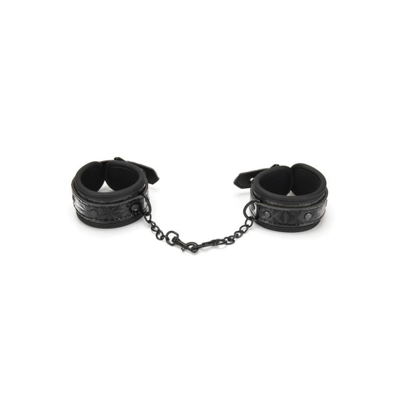 Whip Smart Diamond Handcuffs - Black