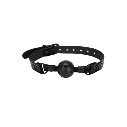 Whip Smart Diamond Deluxe Ball Gag - Black