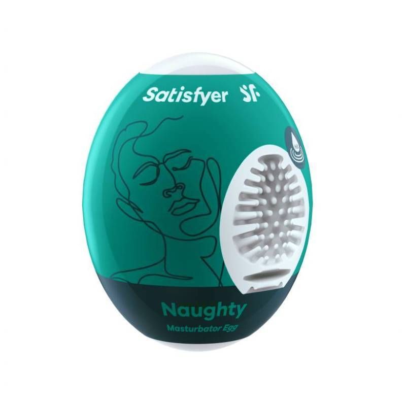 Satisfyer Masturbator Egg Naughty Compact Pleasure With A Wild Twist