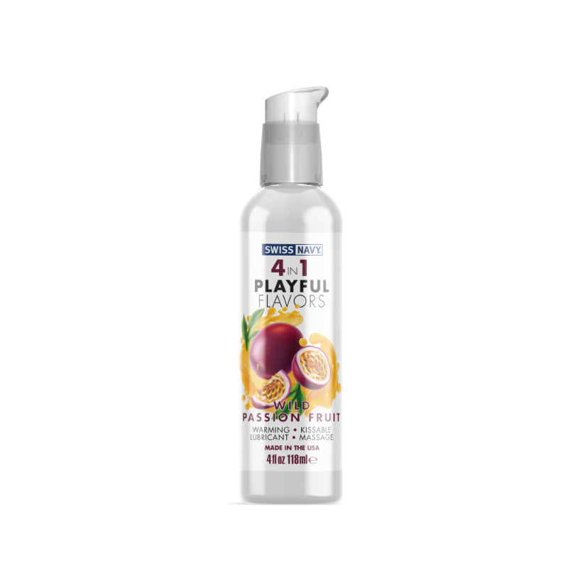 Swiss Navy Playful Flavours 4 In 1 Wild Passion Fruit 4Oz 1Oz. - 4Oz.