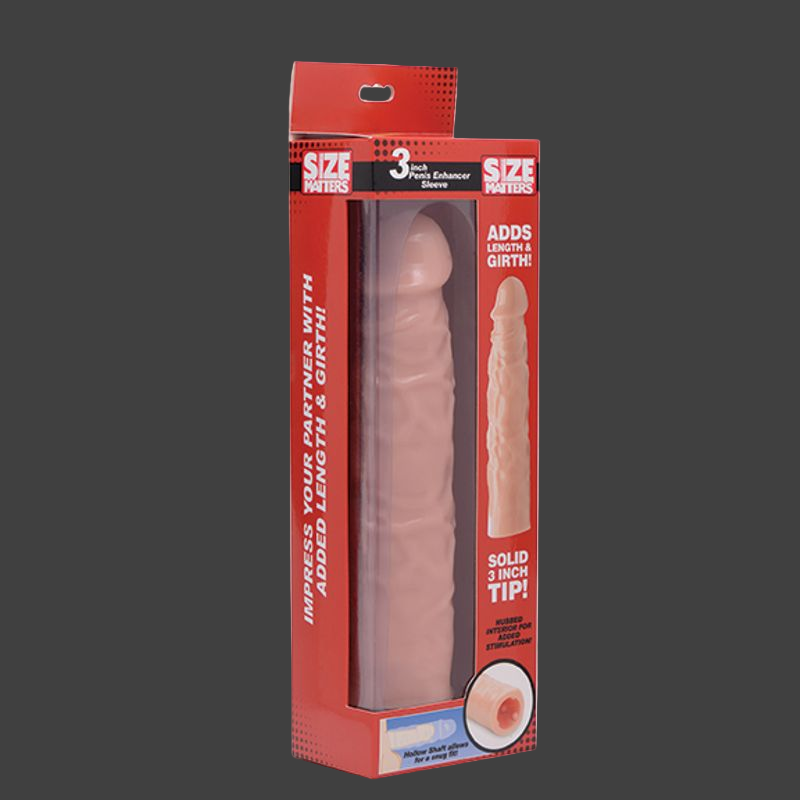 Size Matters 3In Flesh Penis Enhancer Sleeve