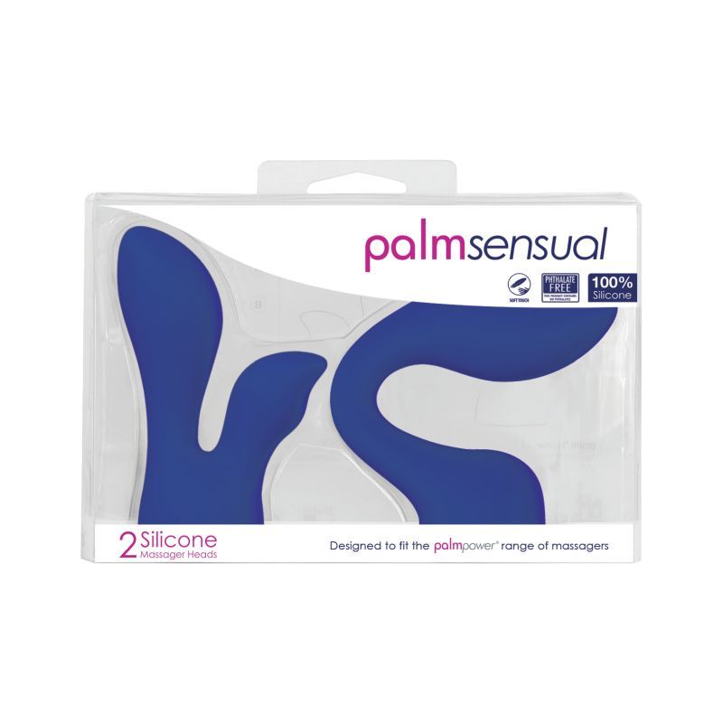 Palm Power Palmsensual Massager Heads Blue For Use With