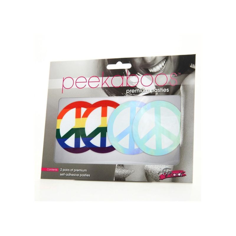 Peekaboo Pasties Pride Peace Sign