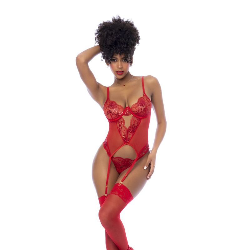 Obsessive Red 2 Pc Set w/ Matching Thong