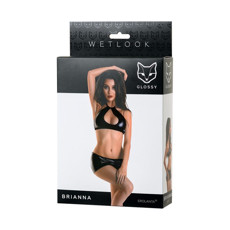 Mapale Glossy Wetlook Set Brianna - Black - Large