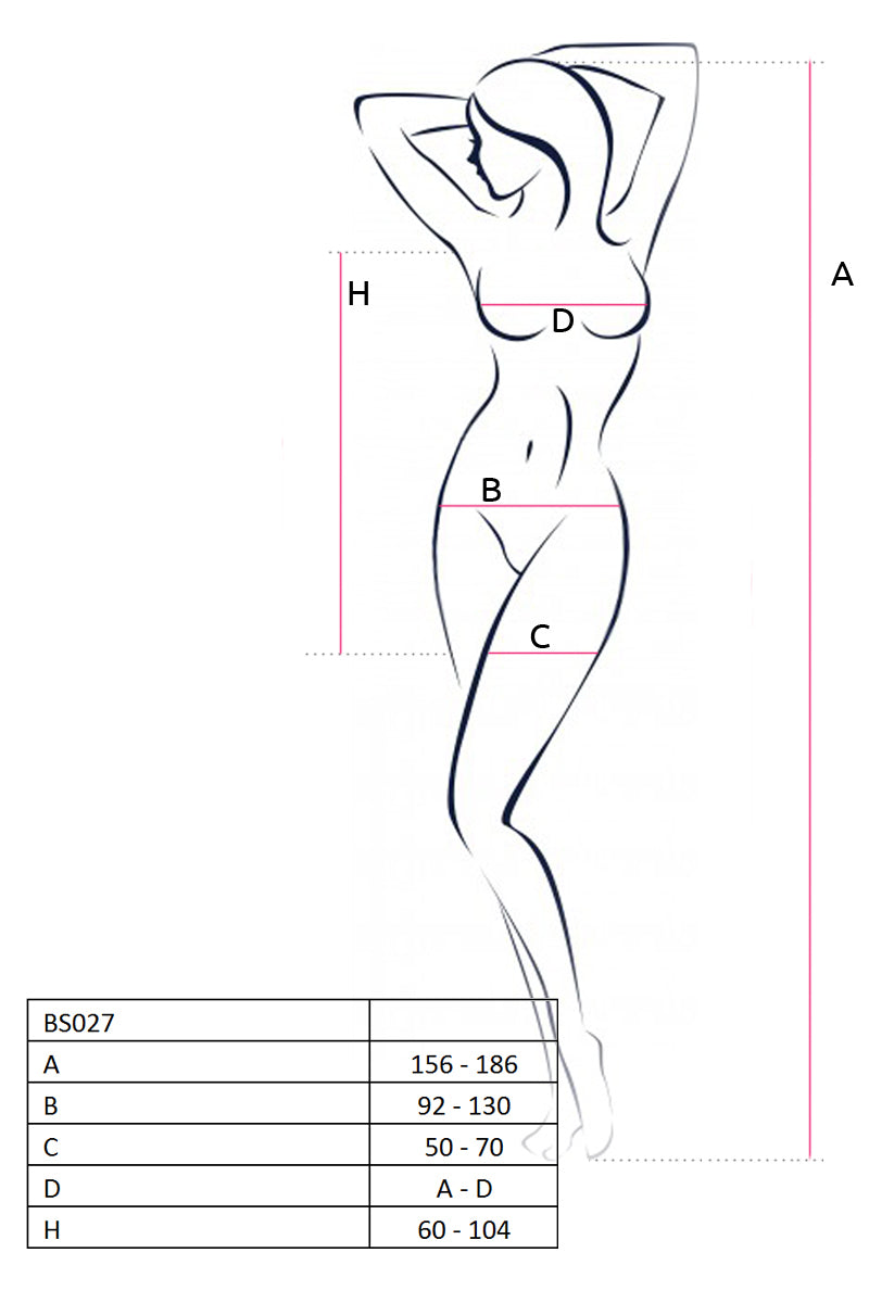 Passion Lingerie Brand Dress Translucent With Open Sides Blk