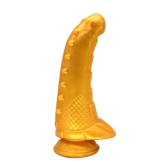 Creature Cocks Silicone Hunchback Dildo Gold