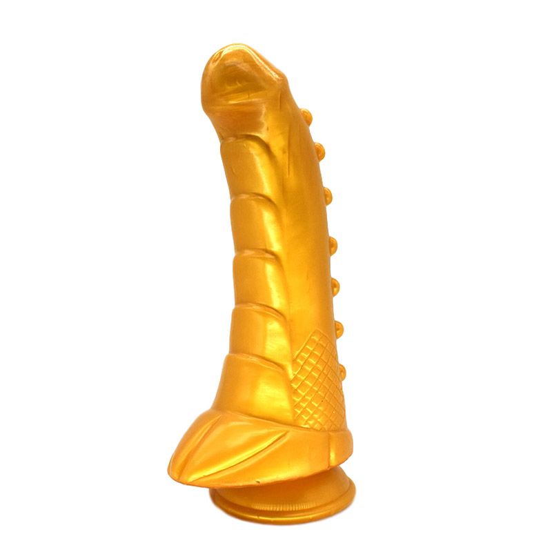 Creature Cocks Silicone Hunchback Dildo Gold