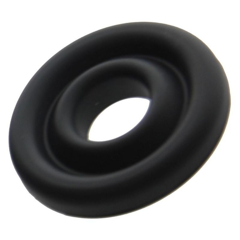 Silicone Donut Cushion Black For Pump Cylinder 1.75In 2.15In Dia - Black - Small/Medium