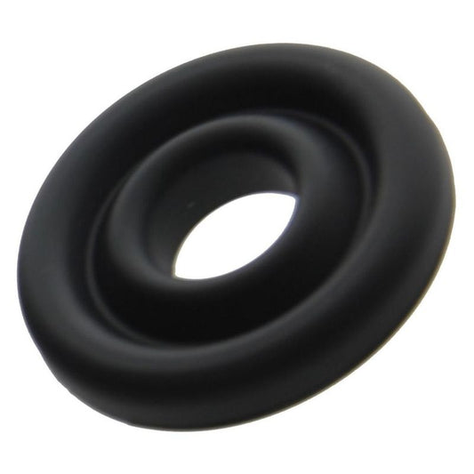Silicone Donut Cushion Black For Pump Cylinder 1.75In 2.15In Dia - Black - Small/Medium