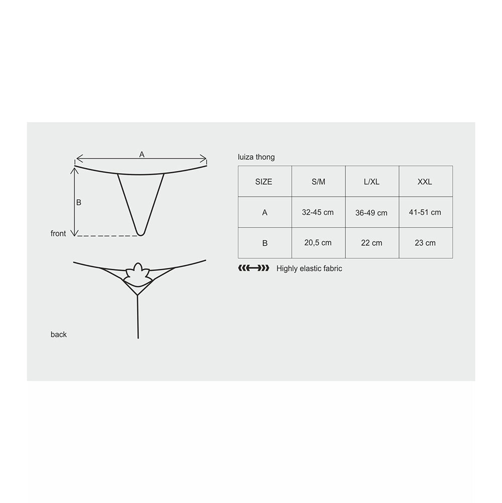 Obsessive Luiza Thong White - White