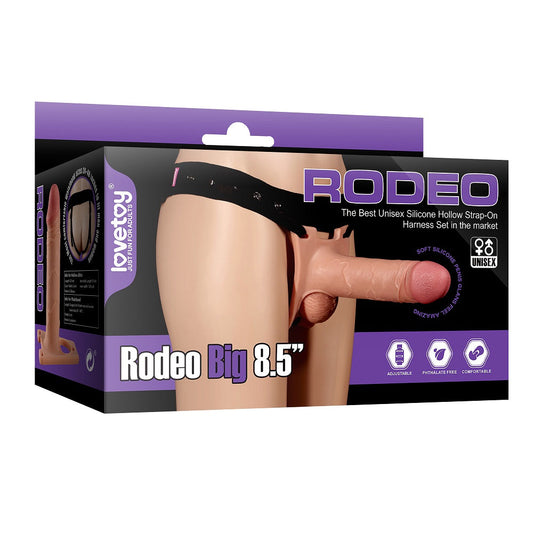 Lovetoy Rodeo Hollow Strap On Set 8.5In