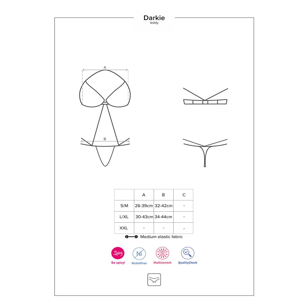 Obsessive Darkie Crotchless Teddy