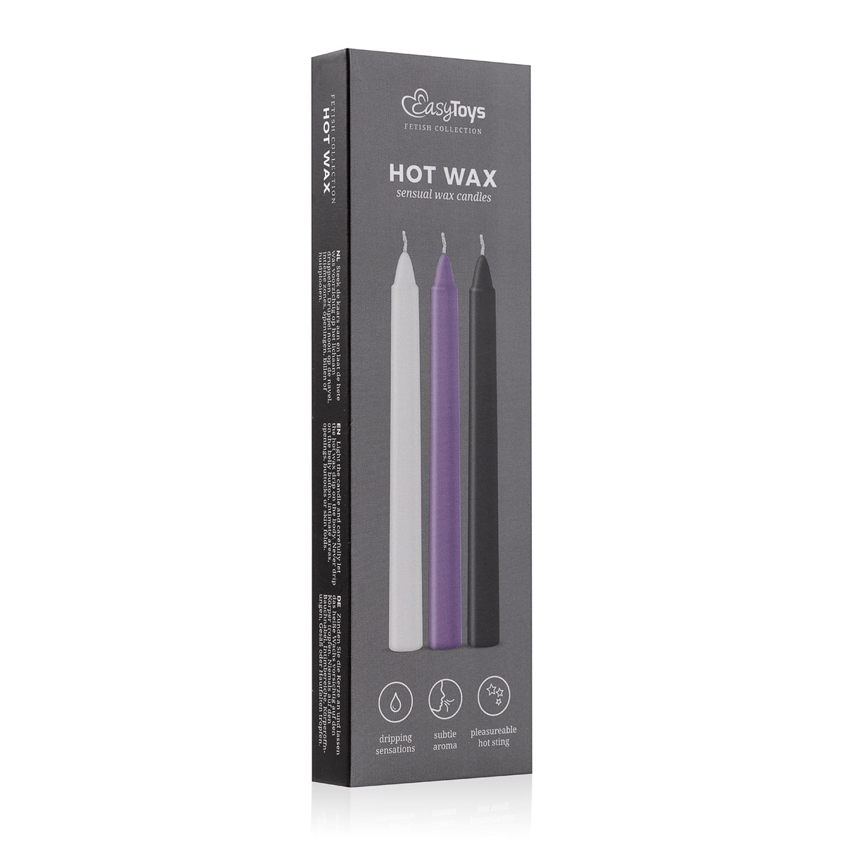 Noir Hot Wax Candles 3Pcs