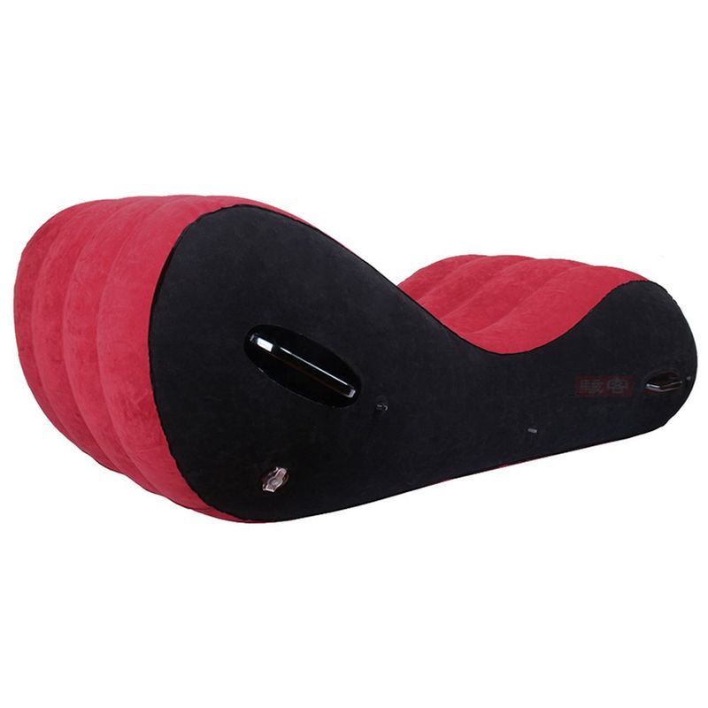 Daytona Large 1.5M Inflatable Suede Love Lounge With Handrail