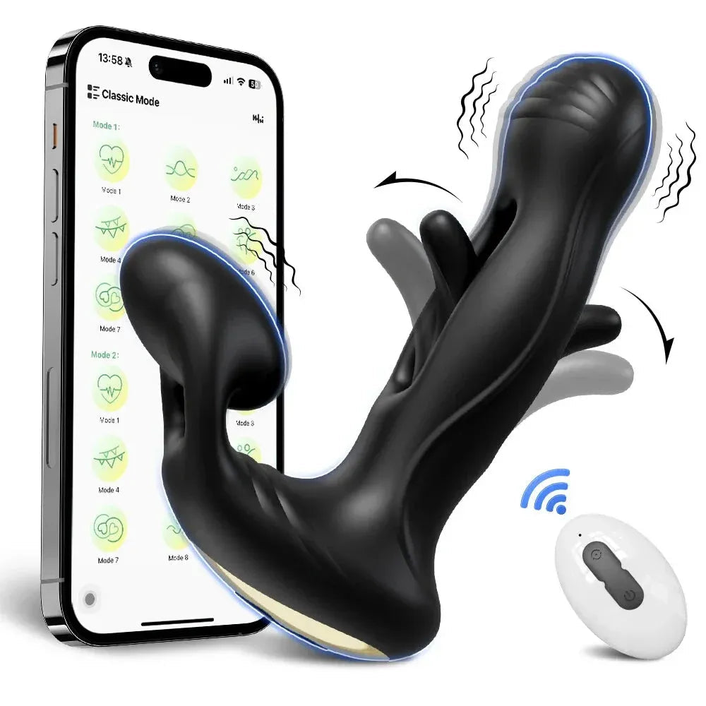 App Controlled Vagina Vibrator for Women Stimulator Masturbation Toy - Black