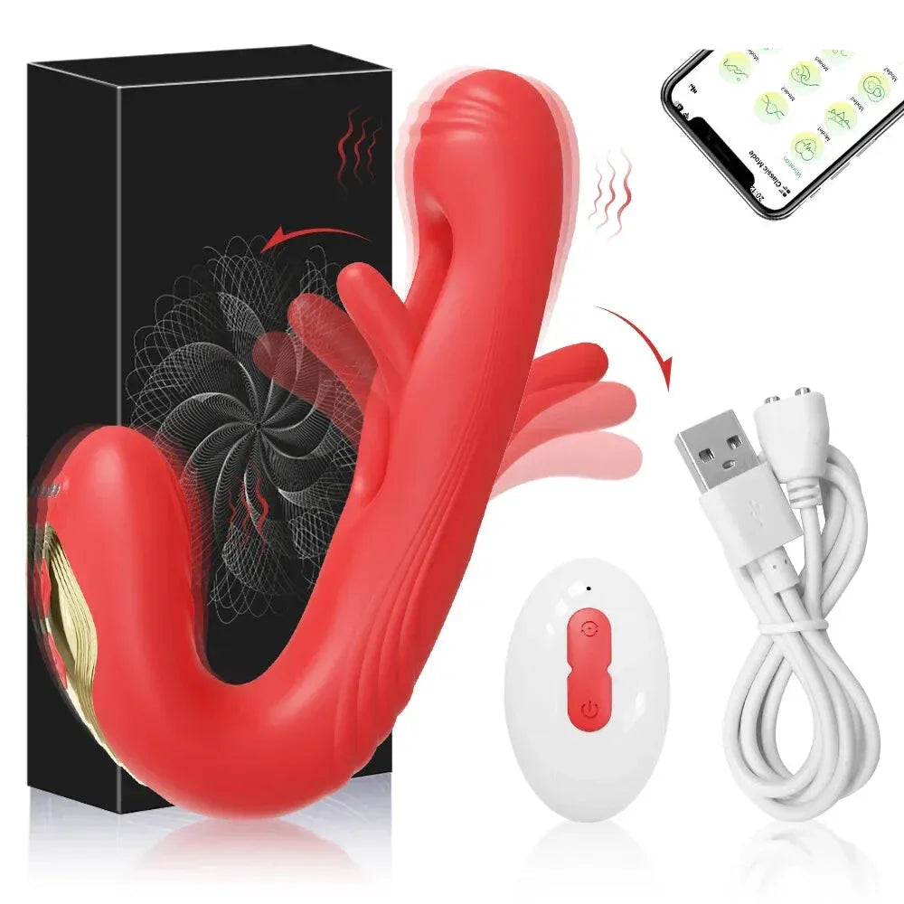 App Controlled Vagina Vibrator for Women Stimulator Masturbation Toy - Black