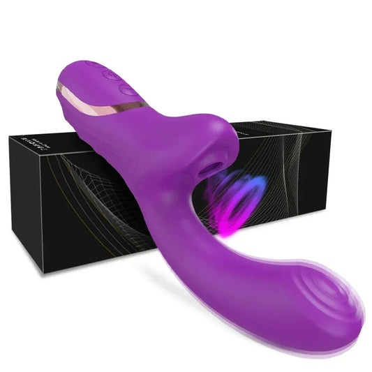 Vibrating Clit Sucker for Women G Spot Nipple Stimulator 18 - Purple