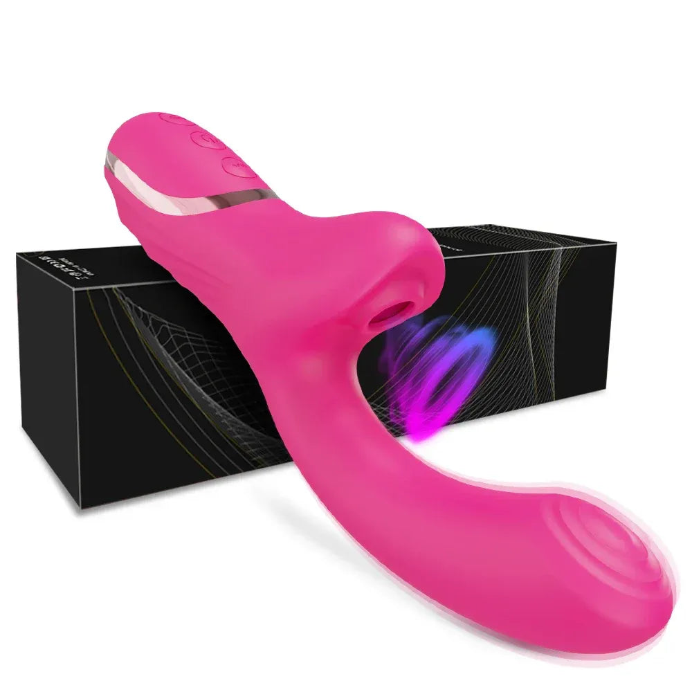 Vibrating Clit Sucker for Women G Spot Nipple Stimulator 18 - Purple