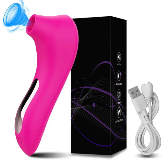 10 Mode Clitoris Sucking Vibrator - Female Masturbator and Nipple Stimulator - Gm11 Pink
