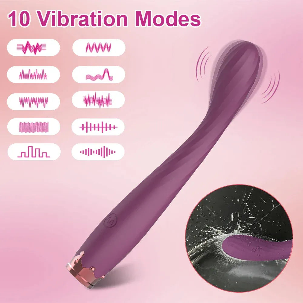 Vagina Vibrator for Women Clit Nipple Stimulator G Spot Pleasure Female Masturbator - Zd061 Purple