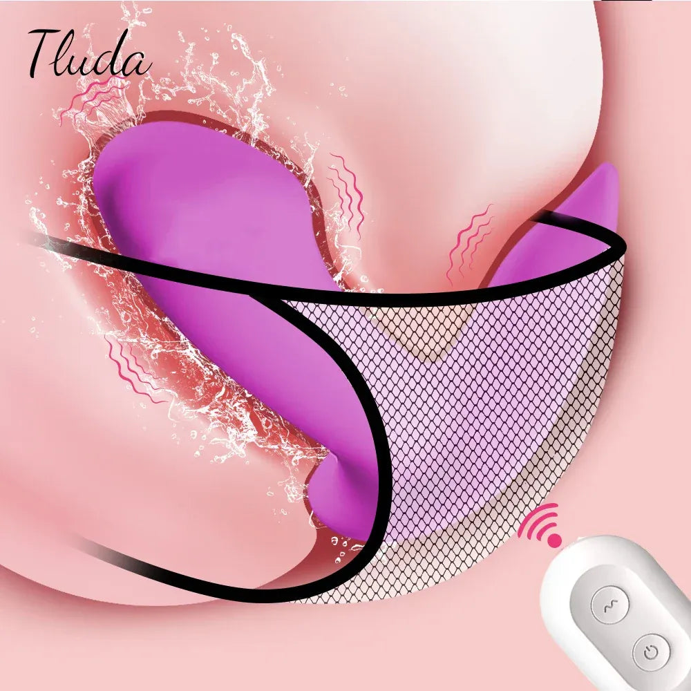 Remote Control G Spot Vibrator for Women Mini Vagina Stimulator for Couples - Pink