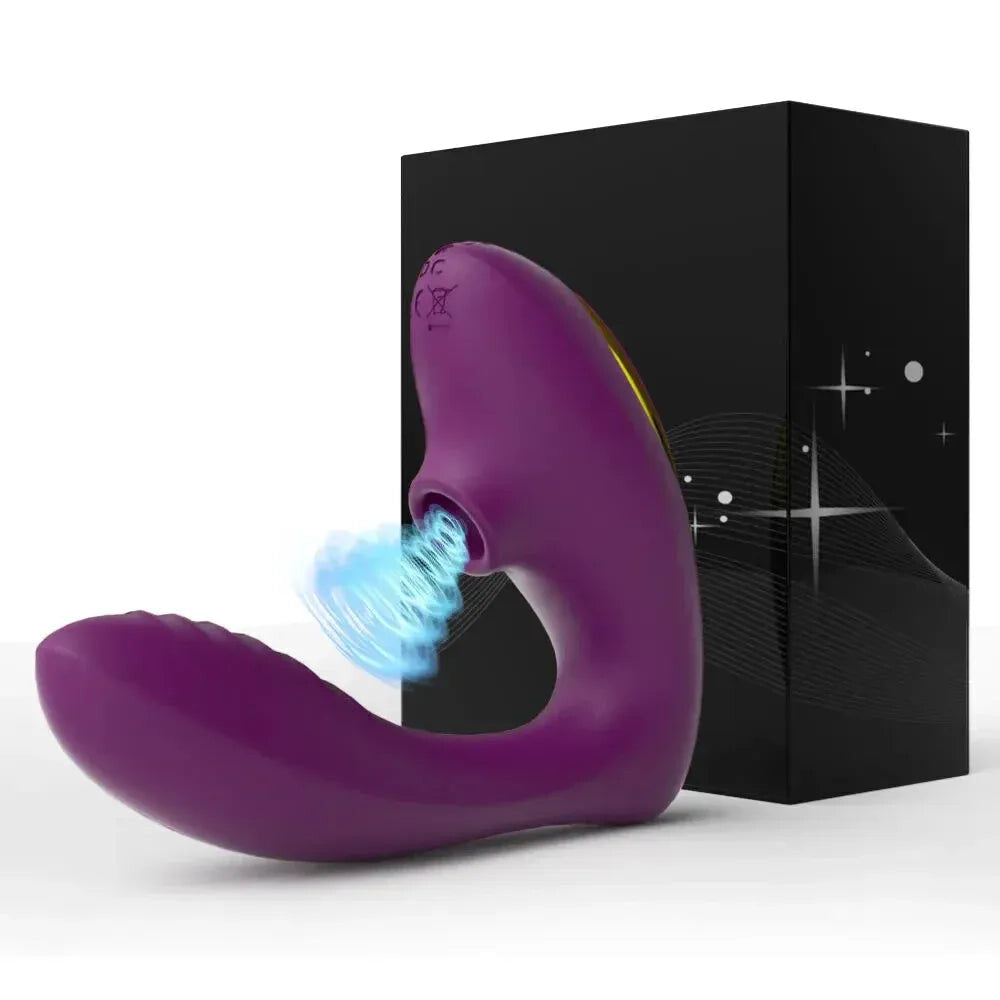 Vibrating Clit Sucker for Women G Spot Stimulator Female Masturbator - Purple