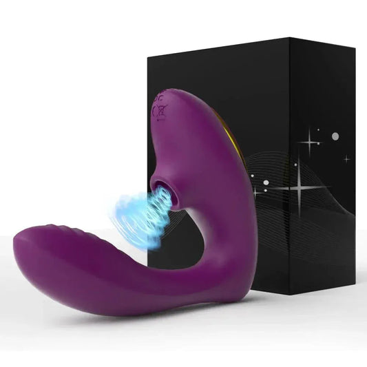 Vibrating Clit Sucker for Women G Spot Stimulator Female Masturbator - Purple