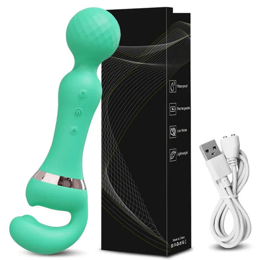 3 In 1 Vagina Vibrator for Women G Spot Nipples Stimulation - Green