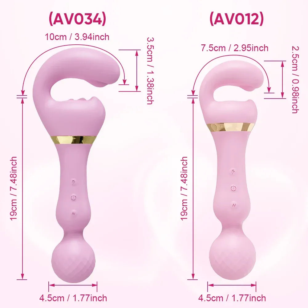 3 In 1 Vagina Vibrator for Women G Spot Nipples Stimulation - Green