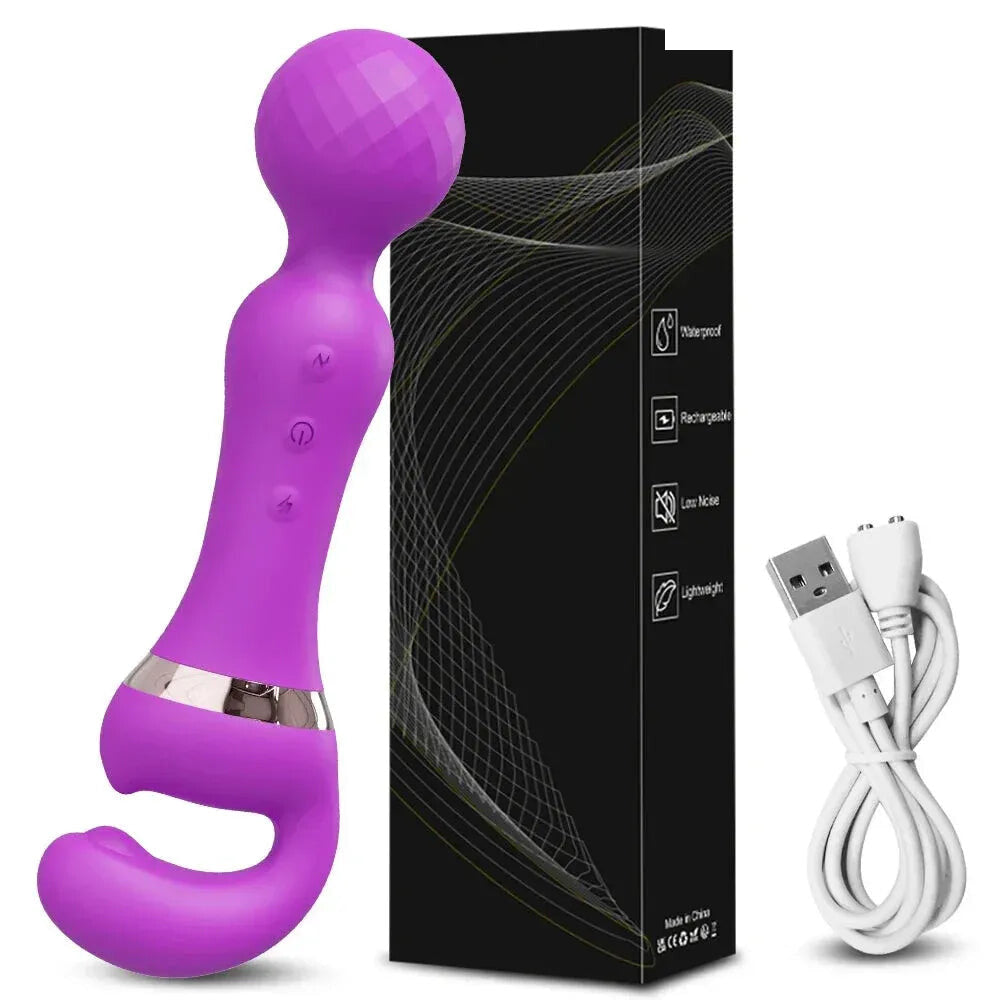 3 In 1 Vagina Vibrator for Women G Spot Nipples Stimulation - Av012 Purple